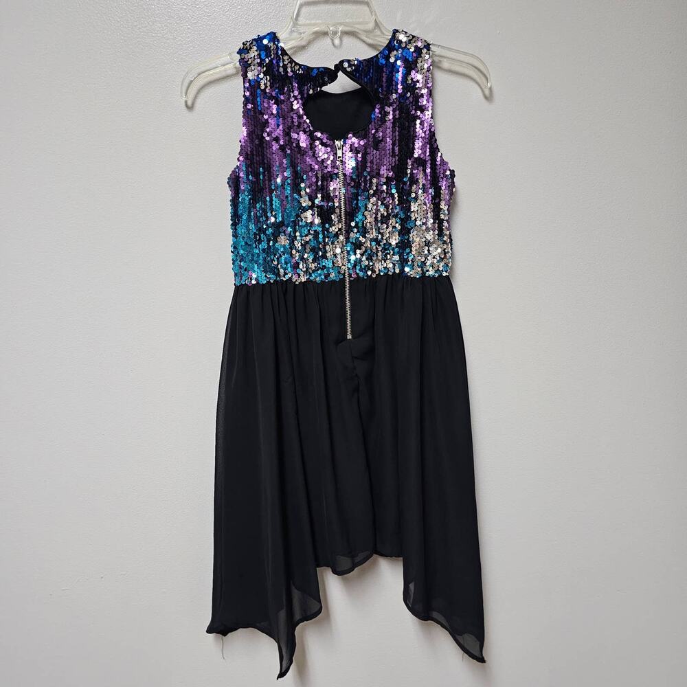 Blush by Us Angels Sequin Bodice Dress, Keyhole Back Size 14